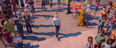 - [cheers and applause]
- Oh, man. It's perfect. - Scoob!