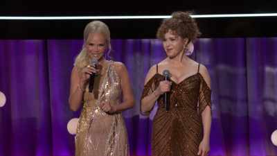 [ Cheers and applause ] - Carol Burnett: 90 Years of Laughter + Love