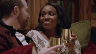 Cheers to getting to spend
this night together - Love Is Blind