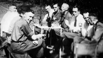 (cheery song in German) - The Accountant of Auschwitz