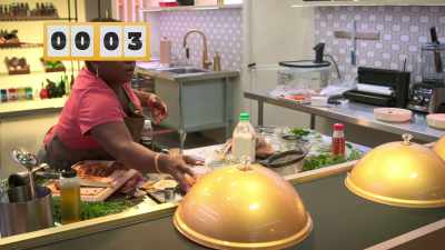 CHEFFY (on speaker):
Five, four, three, two, one. - Secret Chef