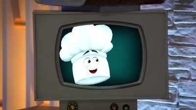 -CHEFS: Bye, Cheffy!
-(beeping) - Secret Chef