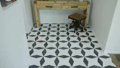 [Chelsea]
This is a cement tile,
very durable, - Down Home Fab