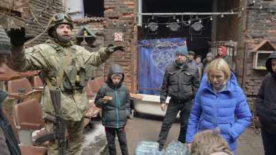 CHERNOV [voice-over]: The city
changed so much, so quickly. - 20 Days in Mariupol