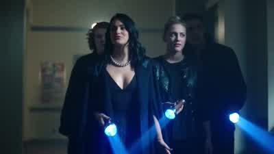 CHERYL Color me impressed ALL EXCLAIMINGA B and E with B and VWhat would your holy roller mother say about this BettyWhat are you doing here CherylAnd where did you get those thigh high boots They're amazing - Riverdale