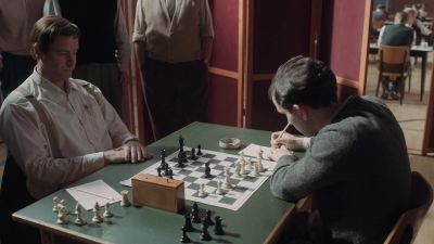 [chess clock ticking] - The Queen's Gambit