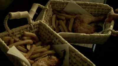 Chicken and chips twice. - Life on Mars
