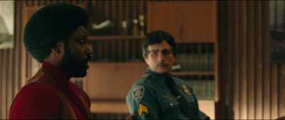 Chief, black Ron Stallworth
over the phone, - BlacKkKlansman