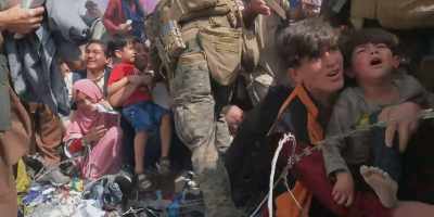 [child crying] - Escape from Kabul