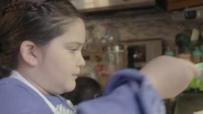 Child: Gabby, when we're done,
can we lick the bowl? - Through Our Eyes