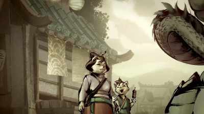 [child laughter echoing] - Samurai Rabbit: The Usagi Chronicles