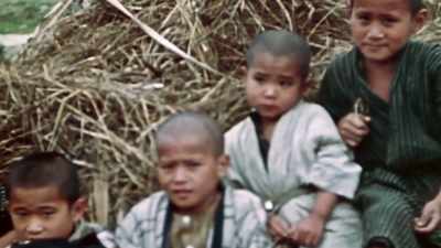 Children are most vulnerable. - The Pacific War in Color