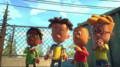 [children yelping] - Big Nate