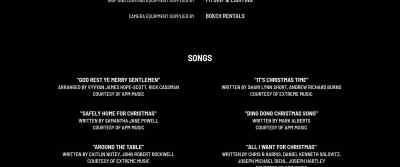 -"Child's Play"
opened at number one - The Merry Gentlemen