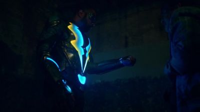             -[chimes]
         -[gasps softly] - Black Lightning