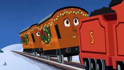 "Chimney trauma." That's genius. - Thomas & Friends: The Christmas Letter Express