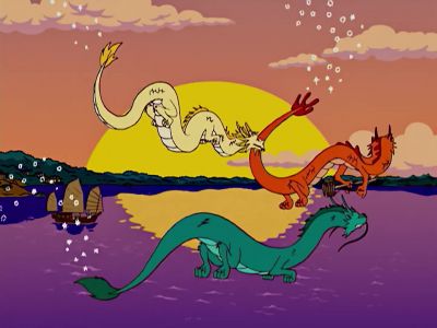 CHINESE STYLE SINGING American jerks are going home - The Simpsons