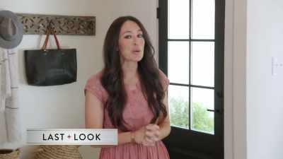 Chip is outside messing with
the canvas, so we're so close. - Fixer Upper: Behind the Design