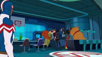 -(CHITTERING)
-(SPEAKING INDISTINCTLY) - Marvel Rising: Chasing Ghosts