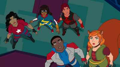 -(CHITTERS)
-(GRUNTS) - Marvel Rising: Chasing Ghosts