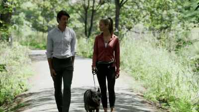 Chloe does tend to take
him to busy, trendy places. - The Dog Lover's Guide to Dating