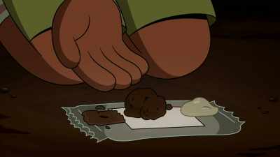 Chocolate shell appetizer,
cake part for the main course, - Craig Before the Creek