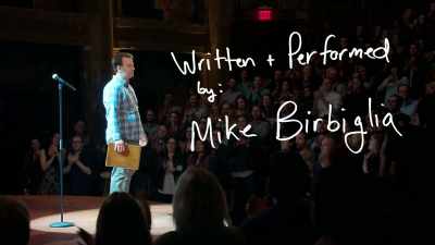 [choir] ♪ Christ has lied
Christ was imprisoned ♪ - Mike Birbiglia: Thank God for Jokes