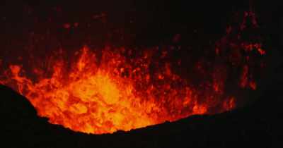 [choral music playing] - Into the Inferno