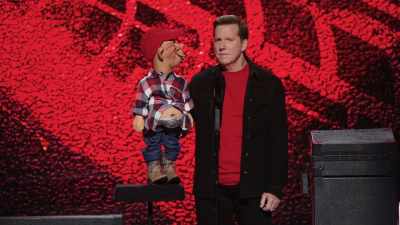 - [chortles]
Total frickin' darkness. - Jeff Dunham:  I'm With Cupid