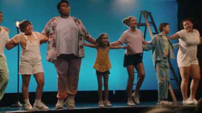 CHORUS: (SINGING)
Camp isn't home - Theater Camp