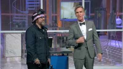 Chris Prynoski, we call him Chris P.,
is here to play with me today, - Bill Nye Saves the World
