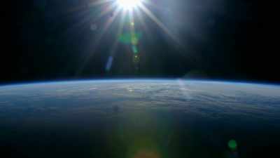 CHRIS: The earth's atmosphere
is a protective shield around - One Strange Rock
