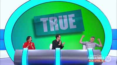 CHRISSIE: Yes, Hughesy.
Nice going, Hughesy. - Would I Lie to You?