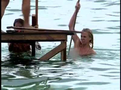 Christa has her third barrel. - Survivor