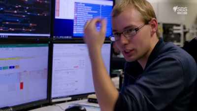 Christof is downstairs
at the platform, - World's Busiest Train Stations