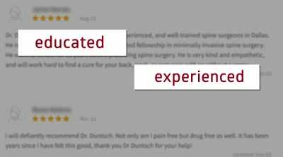 Christopher Duntsch's record
was just 5-star reviews. - Dr. Death: The Undoctored Story