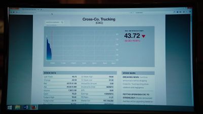 [Chuck Sr.]
It's below $45. - Billions