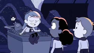 [chuckles] A traumatic fall for sure,
but I'm fine. - Hilda