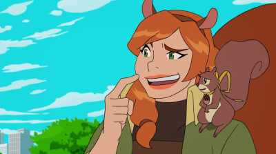 (CHUCKLES) And something
about stretchy powers. - Marvel Rising: Secret Warriors