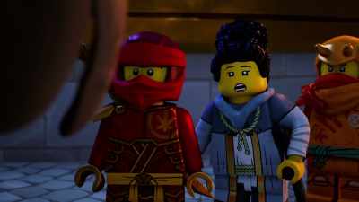[chuckles] Barely.
What happened? - LEGO Ninjago: Dragons Rising