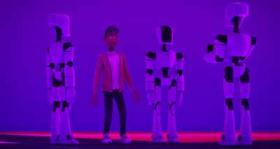 [chuckles] Because humans have - The Mitchells vs the Machines