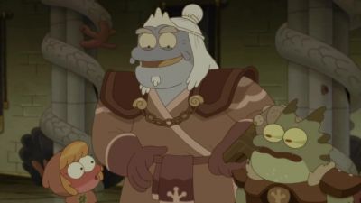 - [chuckles]
- [both] Ooh! - Amphibia