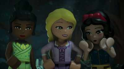 - [chuckles]
- But we are very glad to meet you. - LEGO Disney Princess: The Castle Quest