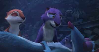 [chuckles] Can you believe
this goofball saved my life? - The Nut Job 2: Nutty by Nature