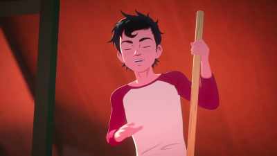 - [chuckles]
- [chuckles] - Batman and Superman: Battle of the Super Sons