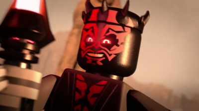 -(CHUCKLES) Cut that out!
-(WARBLES) - Lego Star Wars Terrifying Tales