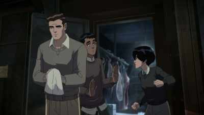 - (chuckles)
- (groans) - Batman: The Doom That Came to Gotham