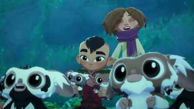 [chuckles] Hey, Giz,
after you're done
with pretend us, - Gremlins: Secrets of the Mogwai