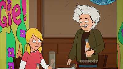 [chuckles] History.
It's just yesterday's gossip. - Corner Gas Animated