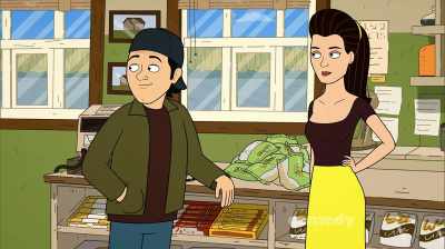 [chuckles]
I can get her to do anything - Corner Gas Animated